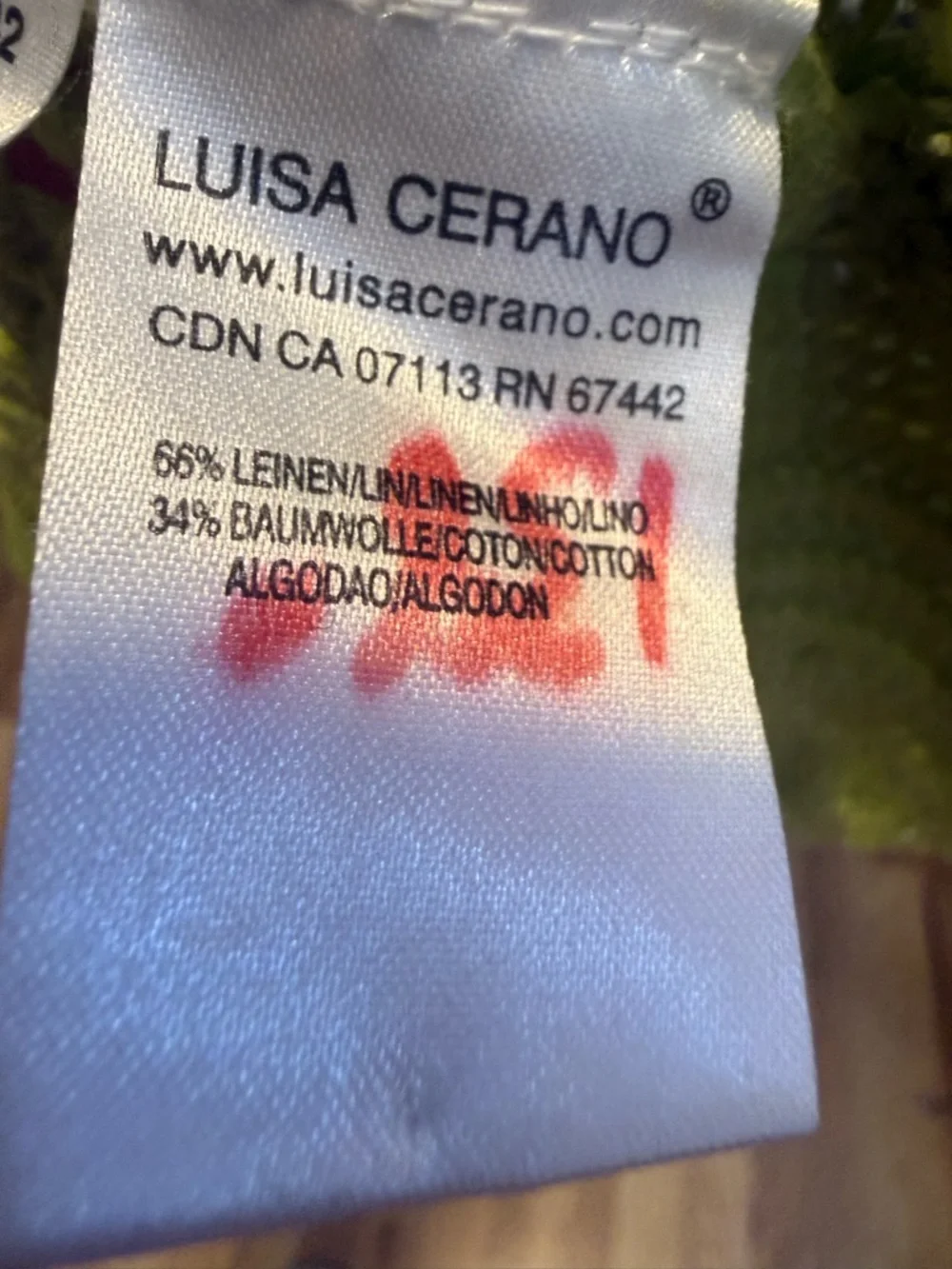 Luisa Cerano Linen Cotton Cable Knit Cardigan Chartreuse Open Knit Designer 12